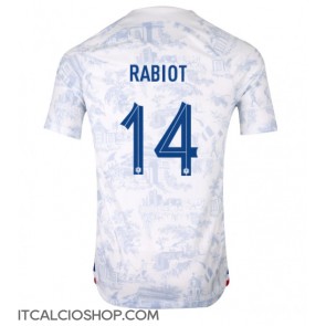Francia Adrien Rabiot #14 Seconda Maglia Mondiali 2022 Manica Corta